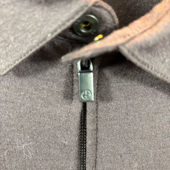 Men’s Giorgio Armani Virgin Wool Brown Lightweight Full Zip Collared Jacket XL - Picture 6 of 11